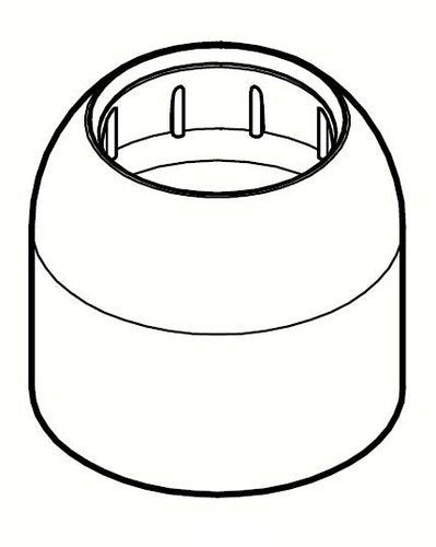 Pfister 941-067 Parisa 34 Series Dome Cap Sleeve, Polished Chrome 941-067A