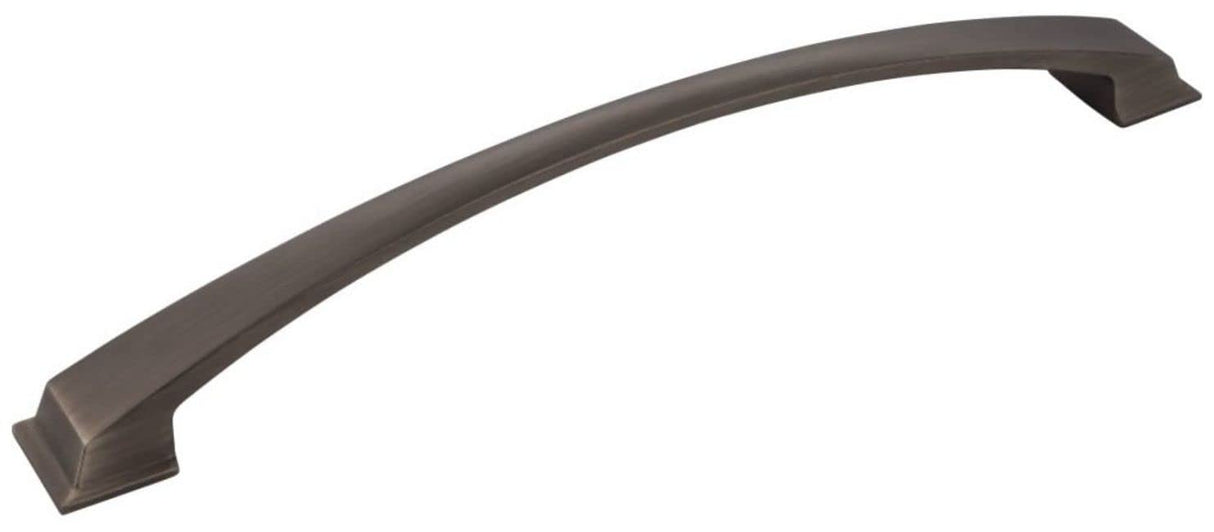 Jeffrey Alexander 944-12BNBDL 12" Center-to-Center Brushed Pewter Arched Roman Appliance Handle