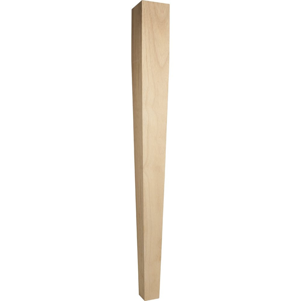 Hardware Resources P43-42OK 3-1/2" W x 3-1/2" D x 42" H Oak Square Tapered Post