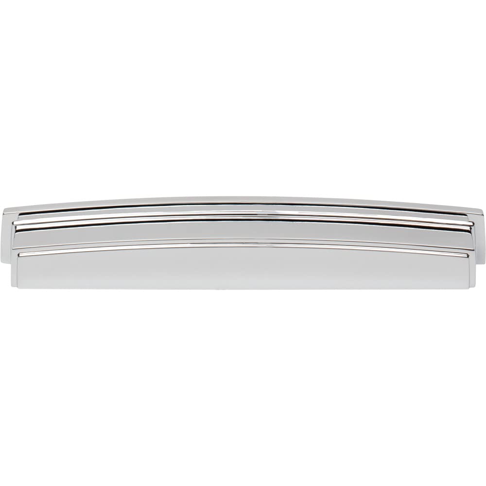 Jeffrey Alexander 141-192PC 192 mm Center Polished Chrome Square-to-Center Square Renzo Cabinet Cup Pull