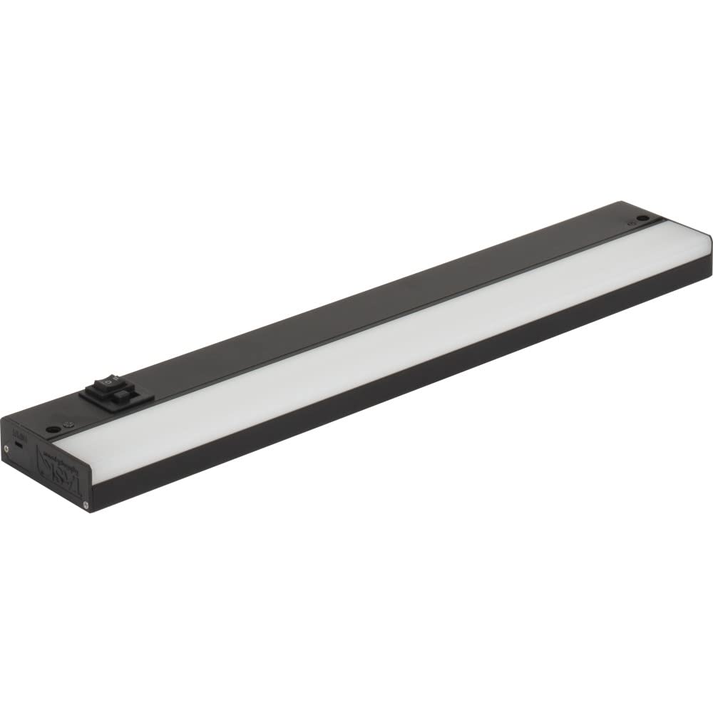 Task Lighting L-BL18-BK-TW 17-7/8" 120-Volt Bar Light, Dimmable and 3-Color Selectable, Black