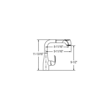 Elkay LKLFGT2042CR 1.5 GPM L-Spout Prep/Bar Faucet, Chrome