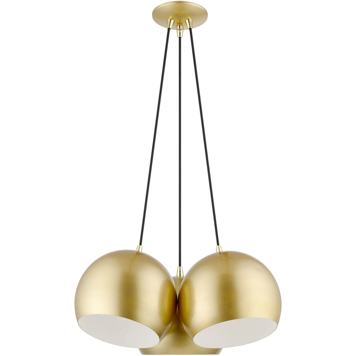 Piedmont 3 Light Polished Gold Globe Pendant (43393-33)