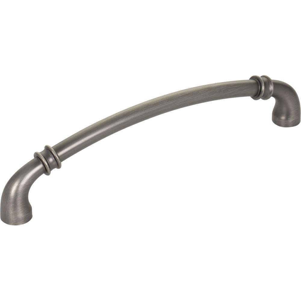 Jeffrey Alexander 445-160BNBDL 160 mm Center-to-Center Brushed Pewter Marie Cabinet Pull