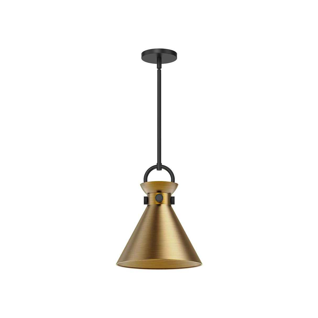 Alora PD412011MBAG EMERSON 11" PENDANT MATTE BLACK AGED GOLD E26 60W