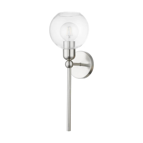 Downtown 1 Light Sconce in Brushed Nickel (16971-91)