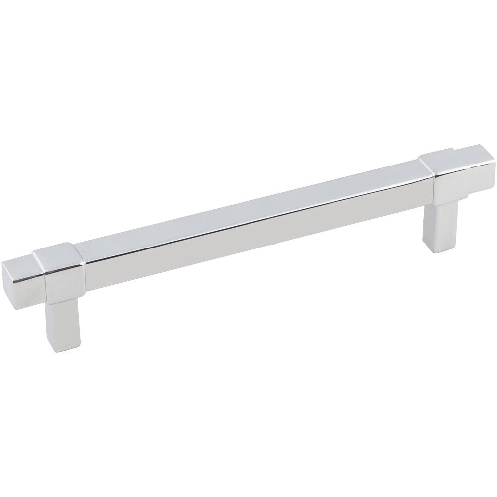 Jeffrey Alexander 293-128PC 128 mm Center-to-Center Polished Chrome Square Zane Cabinet Pull