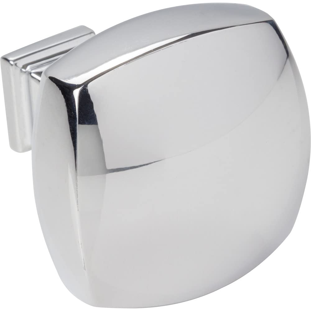 Jeffrey Alexander 278L-PC 1-3/8" Overall Length Polished Chrome Square Audrey Cabinet Knob