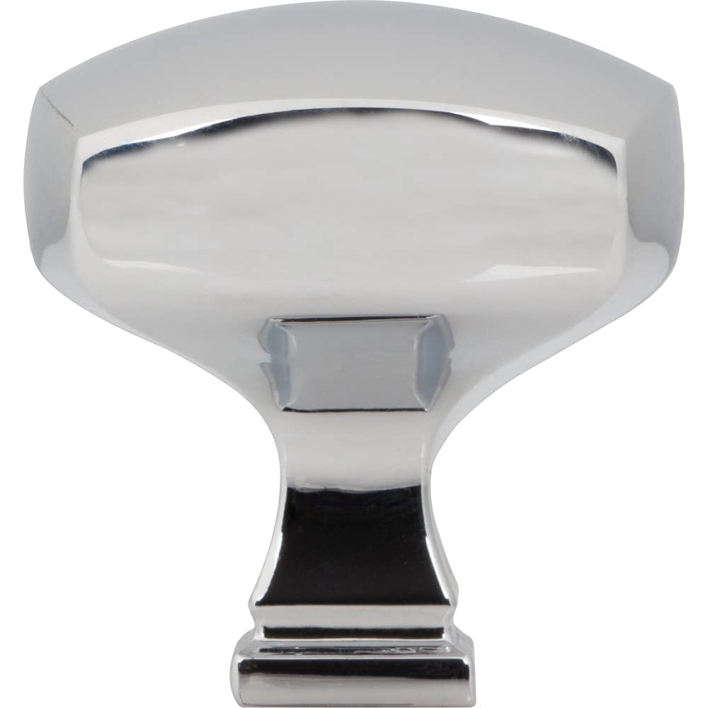 Jeffrey Alexander 278L-PC 1-3/8" Overall Length Polished Chrome Square Audrey Cabinet Knob