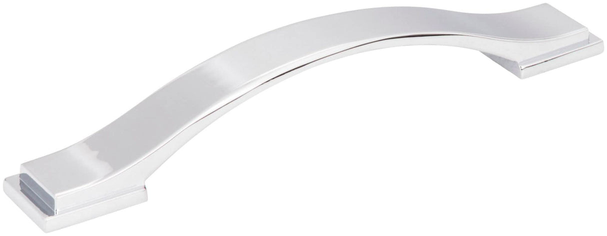 Jeffrey Alexander 80152-128PC 128 mm Center-to-Center Polished Chrome Strap Mirada Cabinet Pull