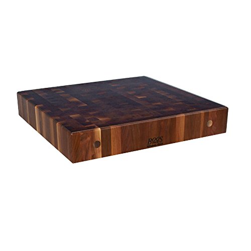 John Boos WALBBIT4-4838 48W x 38D 4H American Black Walnut End Grain Island Top