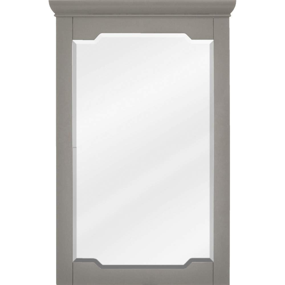 Jeffrey Alexander MIR2CHA-28-GR 28" W x 1-1/2" D x 34" H Grey Chatham mirror