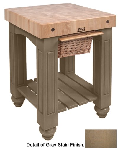 John Boos CU-GB25-UG Gathering Block 25x24x36 Gray Stain