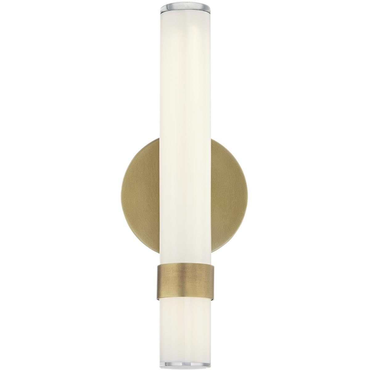 Alora WV324114VBGO MADISON 14" WV VINTAGE BRASS GLOSSY OPAL 14W LED 90 3000K DC LED