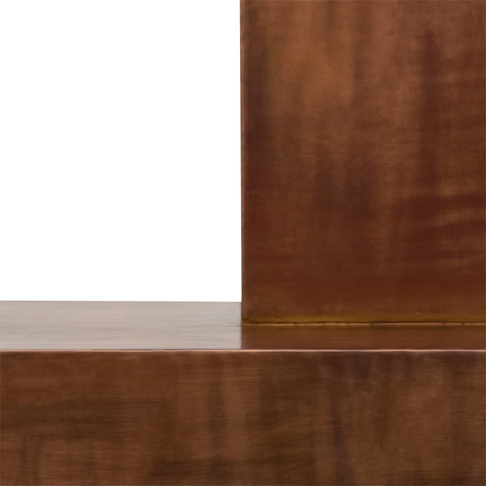 36 Inch 735 CFM Modern Chimney Smooth Copper Wall Mounted Range Hood with Slim Baffle Filters