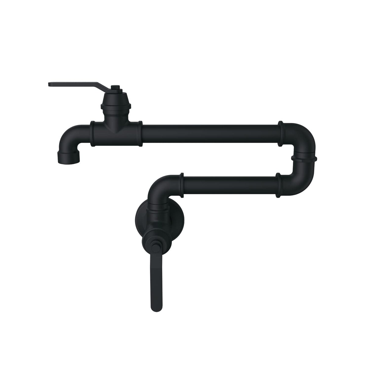 Gerber D205037BS Satin Black Kinzie Wall Mount Pot Filler