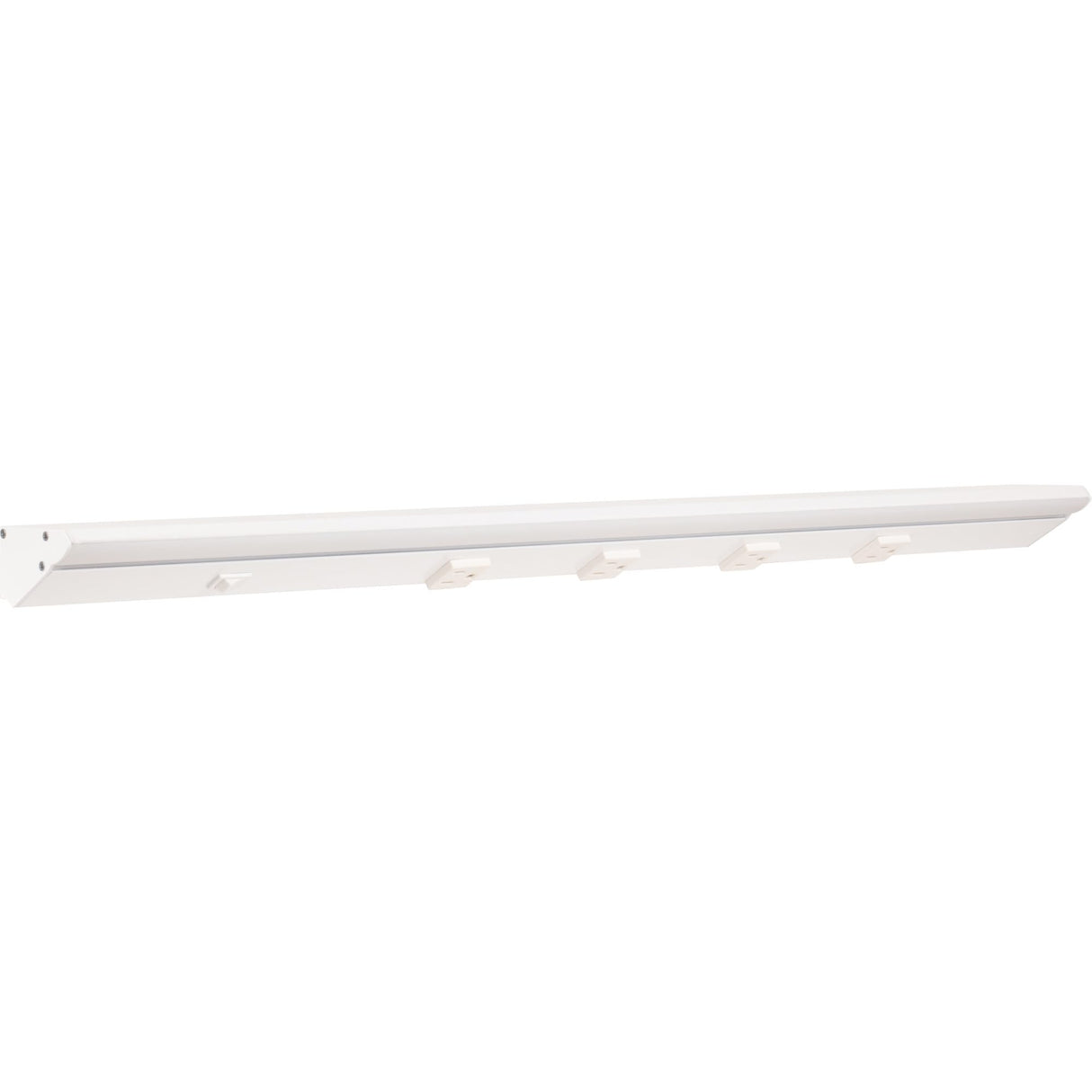 Task Lighting LP30QD10NDWWT40 30-1/2" 1000 Lumen Direct Voltage DV Lighted Power Strip, White Finish, White Receptacles, 4000K Cool White