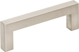 Elements 625-3SN 3" Center-to-Center Satin Nickel Square Stanton Cabinet Bar Pull