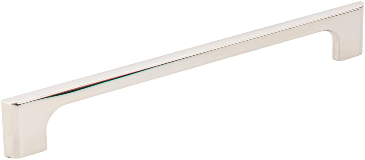 Jeffrey Alexander 286-192NI 192 mm Center-to-Center Polished Nickel Asymmetrical Leyton Cabinet Pull