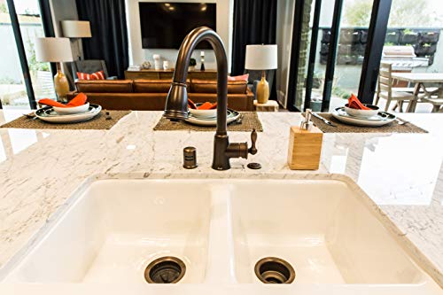 Danze D454410BR Prince Single Handle Pull-Down Kitchen Faucet with SnapBack Retraction, Tumbled Bronze