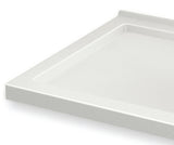 MAAX 420005-543-001-100 B3Square 6032 Acrylic Corner Right Shower Base in White with Anti-slip Bottom with Right-Hand Drain