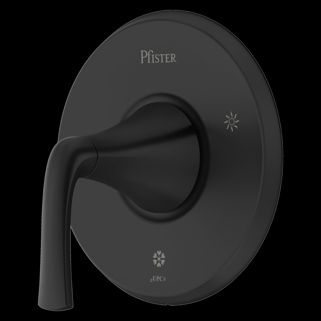 McAllen 1-Handle Tub & Shower Valve Only Trim Kit in Matte Black