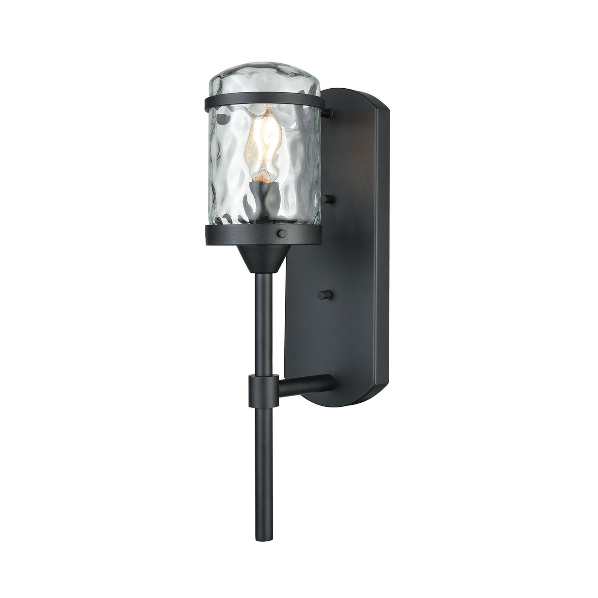 Elk 45400/1 Torch 17'' High 1-Light Outdoor Sconce - Charcoal Black