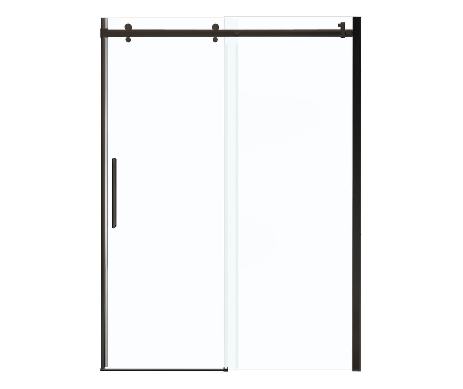 MAAX 138997-900-173-000 Halo 56 ½-59 x 78 ¾ in. 8mm Sliding Shower Door for Alcove Installation with Clear glass in Dark Bronze