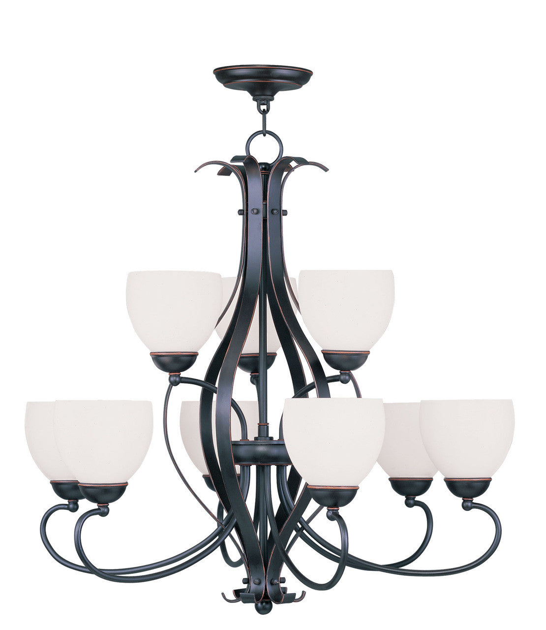 Brookside Collection 9 Light Olde Bronze Chandelier (4769-67)