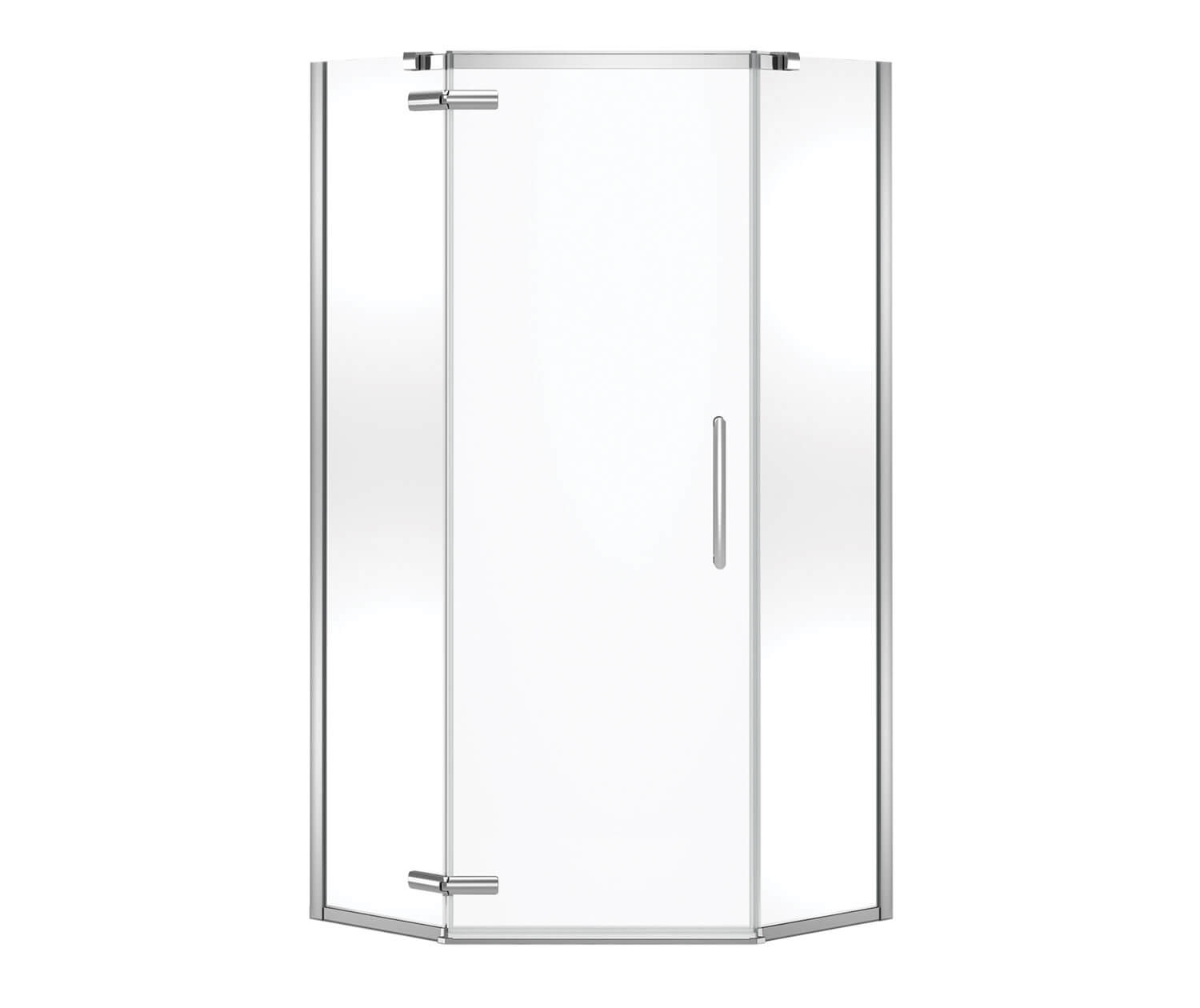 MAAX 137301-900-084-000 Hana Neo-angle 40 x 40 x 75 in. 8mm Pivot Shower Door for Corner Installation with Clear glass in Chrome