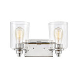 Elk 46621/2 Robins 14'' Wide 2-Light Vanity Light - Polished Chrome with Clear Glass
