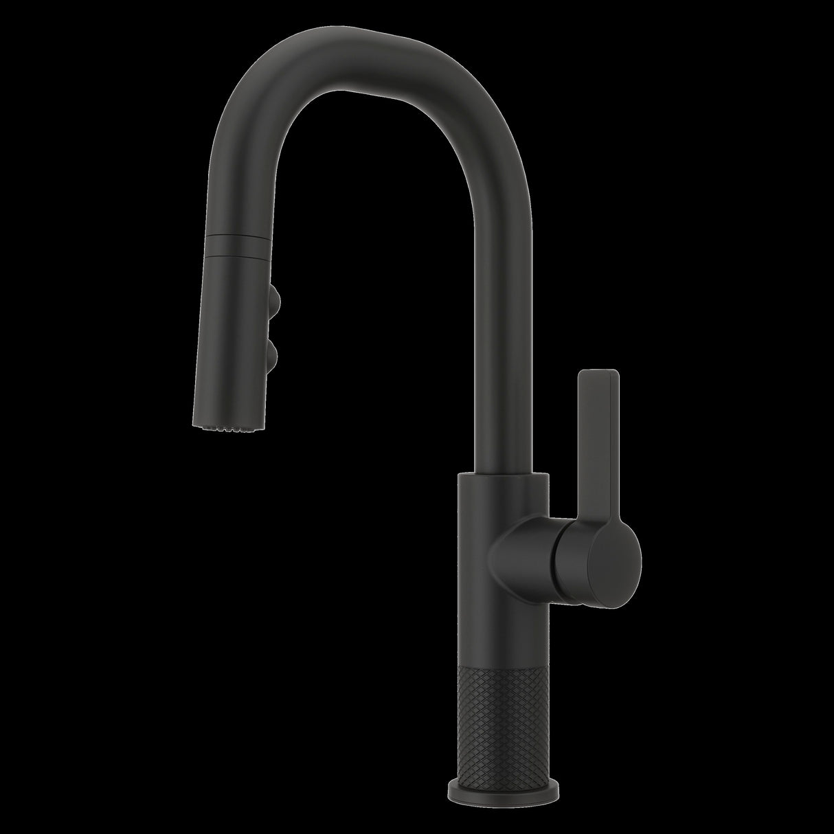 Montay 1-Handle Pull-Down Bar/Prep Faucet in Matte Black