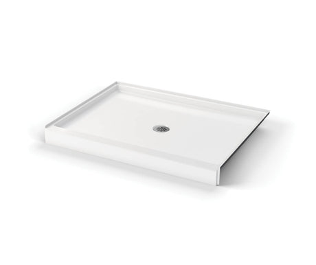MAAX 106788-000-002-000 SPL 3850 AcrylX Alcove Shower Base with Center Drain in White