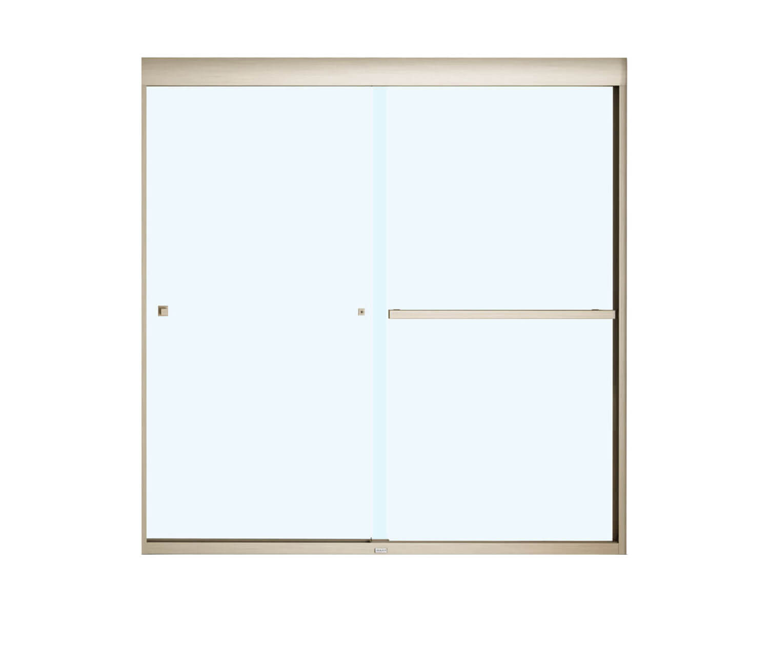 MAAX 135670-900-305-000 Aura SC 55-59 in. x 57 in. 8 mm Bypass Tub Door for Alcove Installation with Clear glass in Brushed Nickel