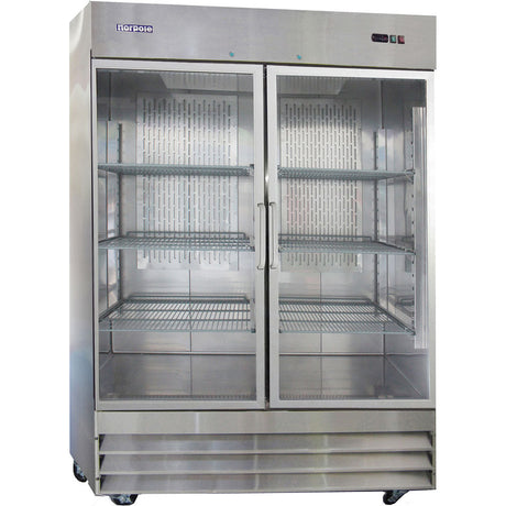 48 Cuft. Up Right Reach-In Refrigerator with Glass Doors PoshHaus