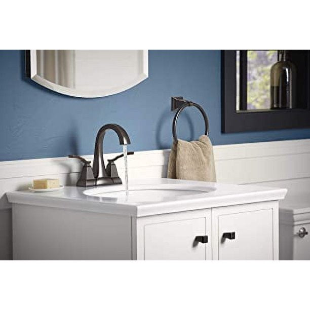 KOHLER Ridgeport 4in Centerset Bathroom Faucet - Matte Black REC30997-4D-BL