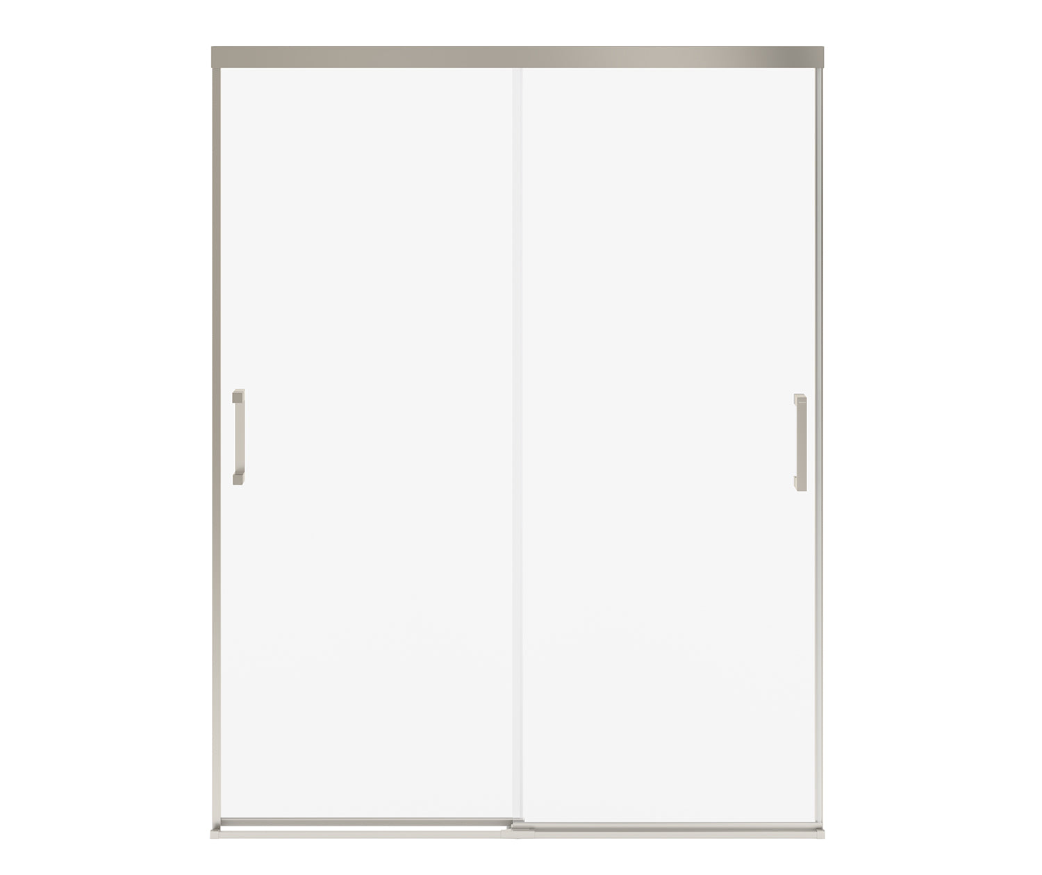 MAAX 135335-900-305-000 Incognito 76 56-59 x 76 in. 8mm Bypass Shower Door for Alcove Installation with Clear glass in Brushed Nickel