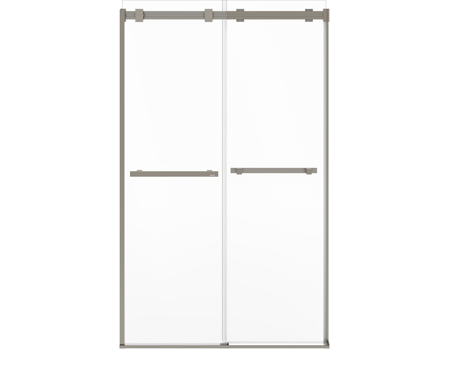 MAAX 136956-810-305-000 Duel Alto 44-47 X 78 in. 8mm Bypass Shower Door for Alcove Installation with GlassShield® glass in Brushed Nickel