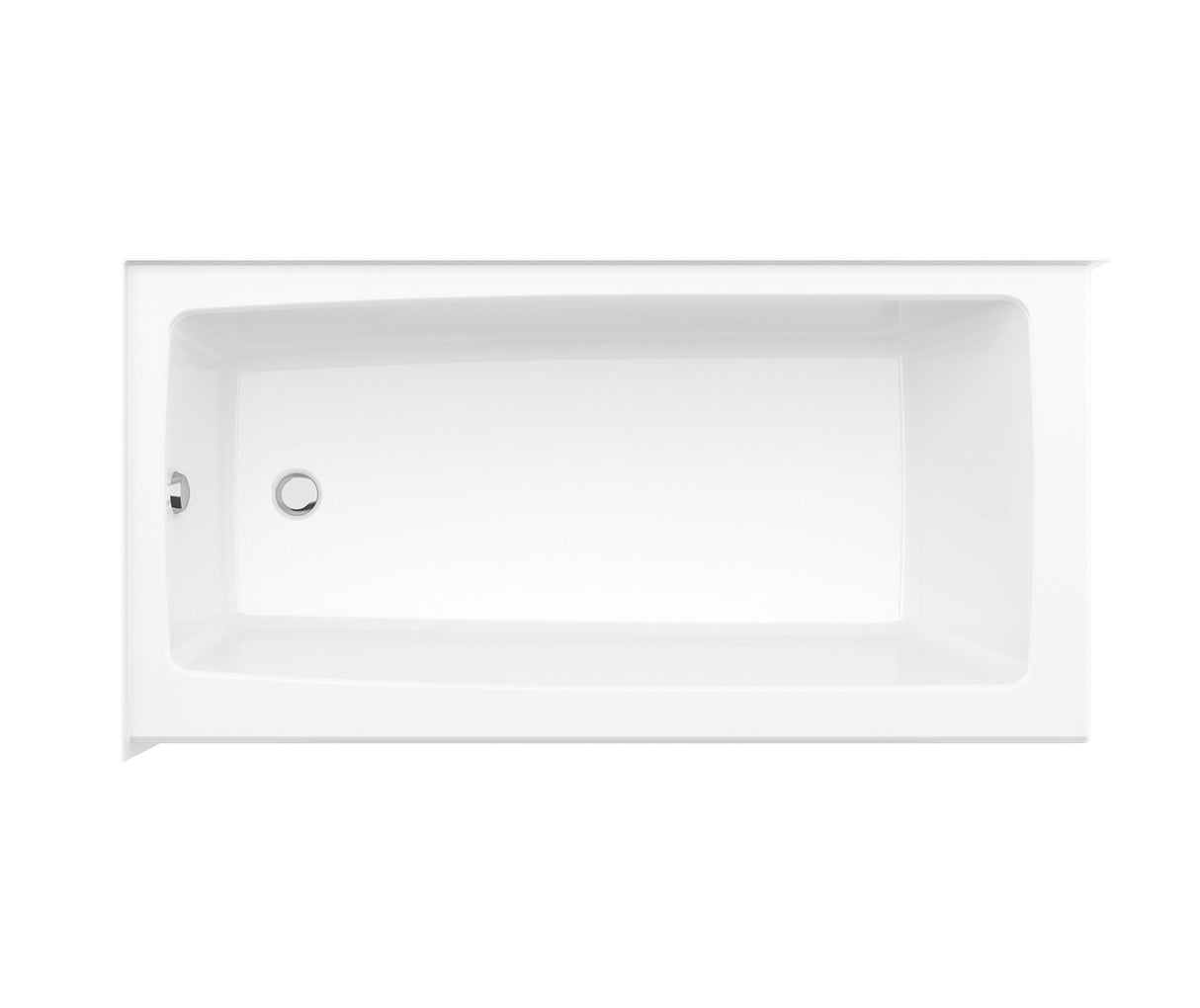 MAAX 106811-000-002-002 Mackenzie Corner 6030 AcrylX Corner Right-Hand Drain Bathtub in White