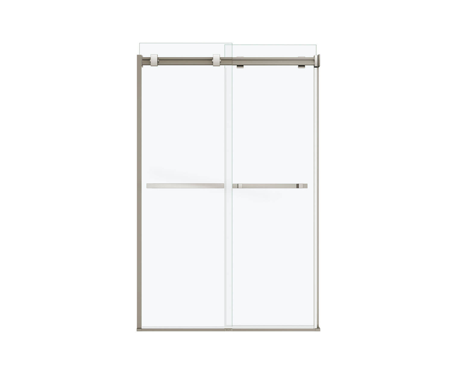 MAAX 136271-900-305-000 Duel 44-47 x 70 ½-74 in. 8 mm Bypass Shower Door for Alcove Installation with Clear glass in Brushed Nickel