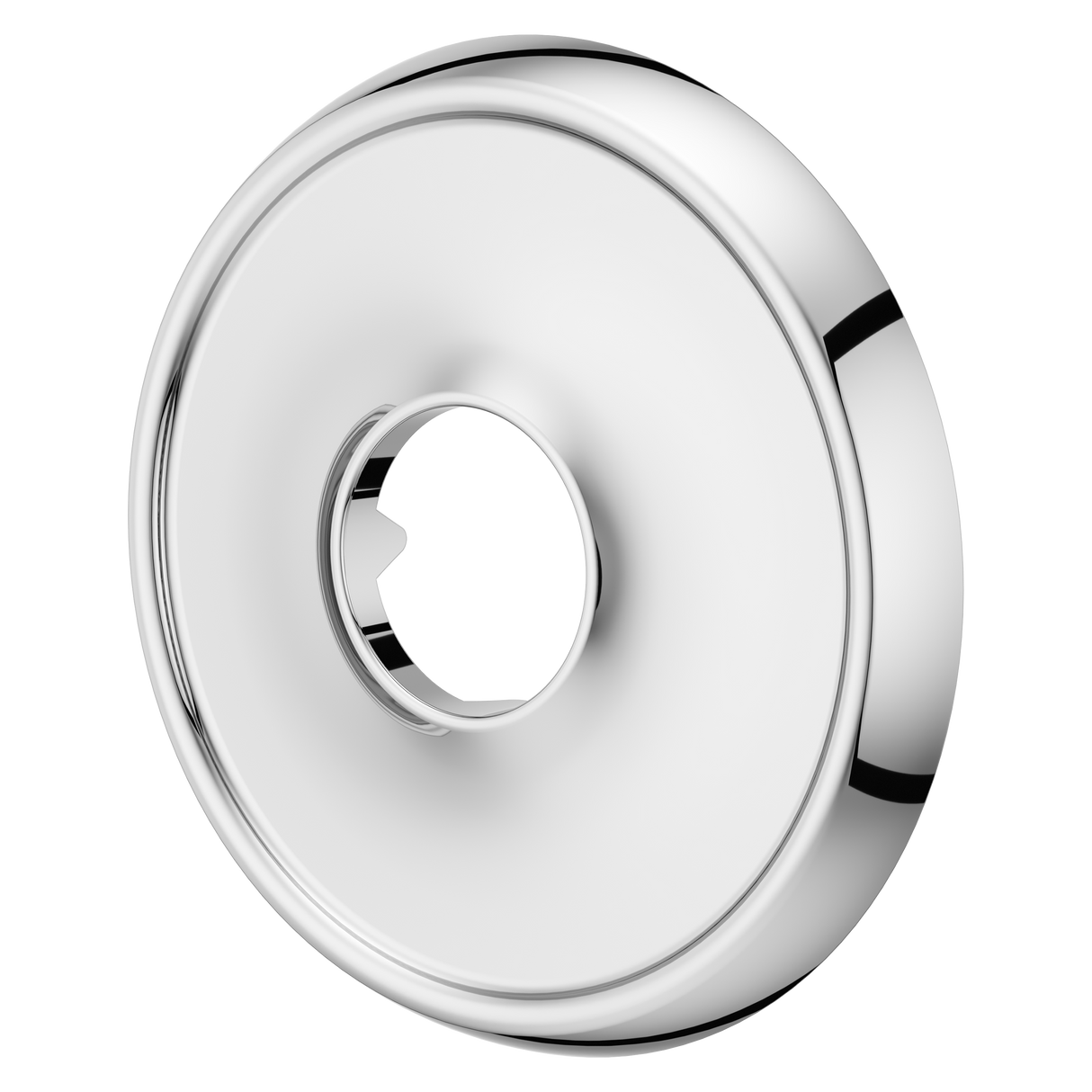 Transitional Round Shower Arm Flange in Polished Chrome