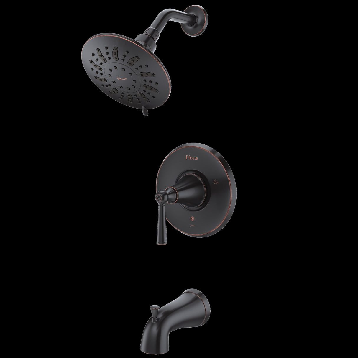Saxton 1-Handle Tub/Shower Trim in Tuscan Bronze