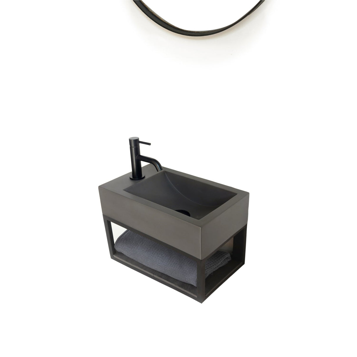 Brixton Rectangular Concrete Wall-Hung