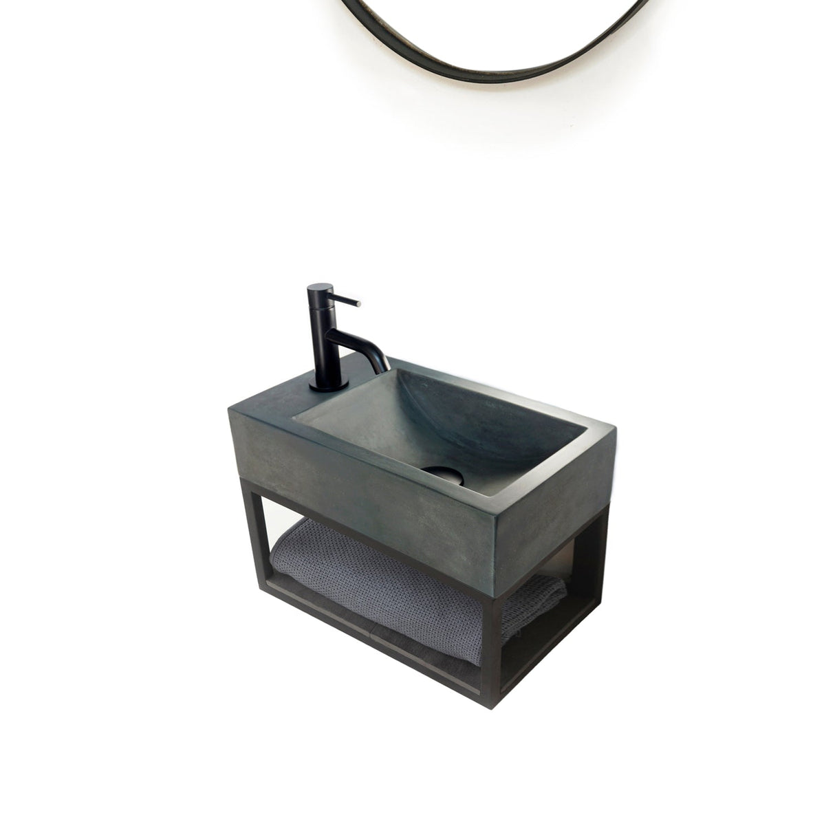 Brixton Rectangular Concrete Wall-Hung