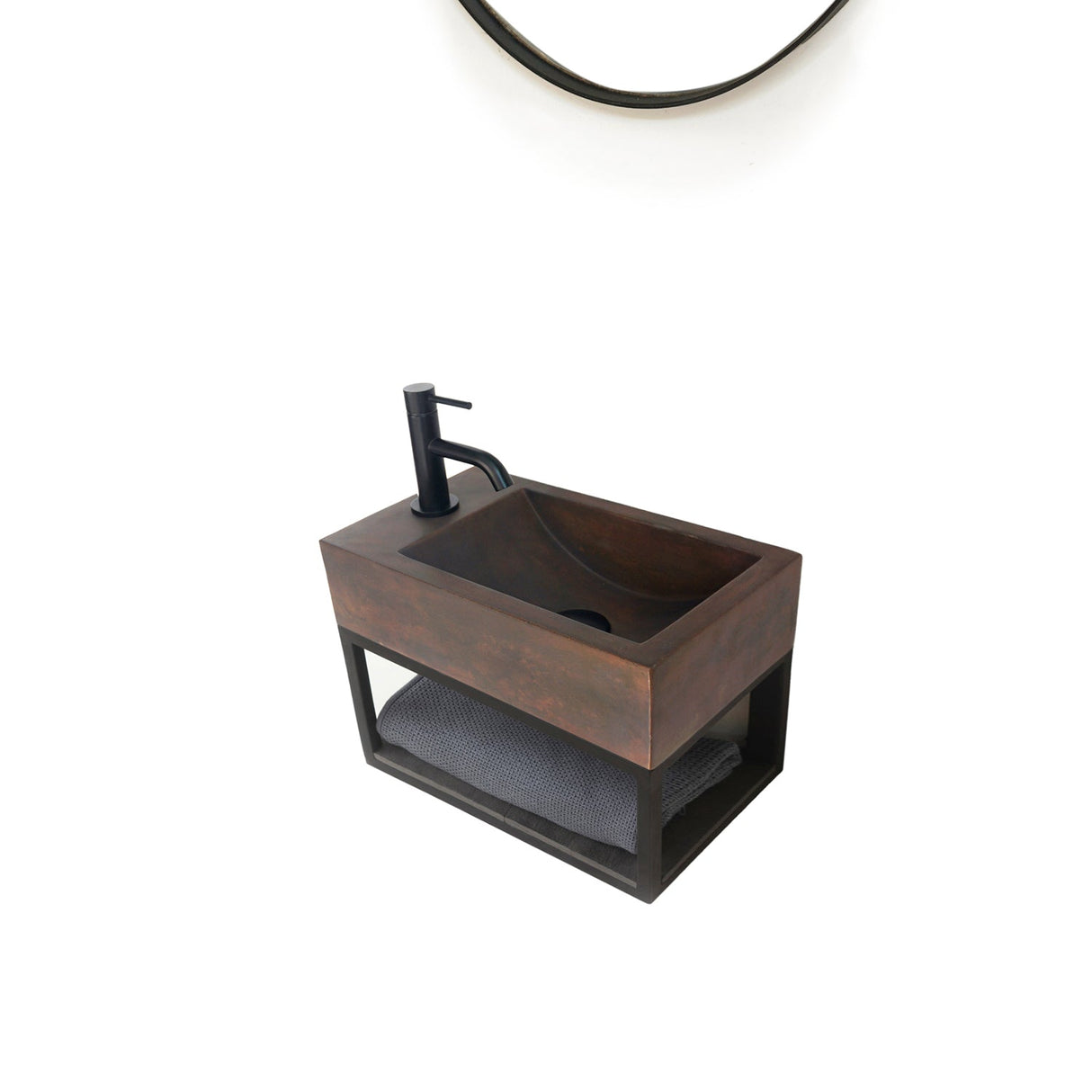 Brixton Rectangular Concrete Wall-Hung