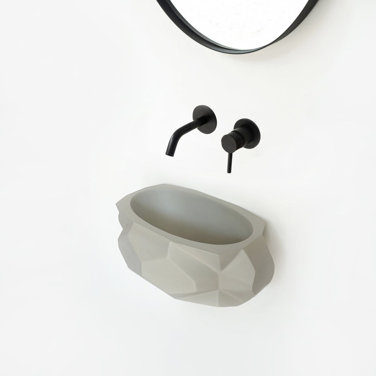 Alaine Wall-Mount Concrete Basin