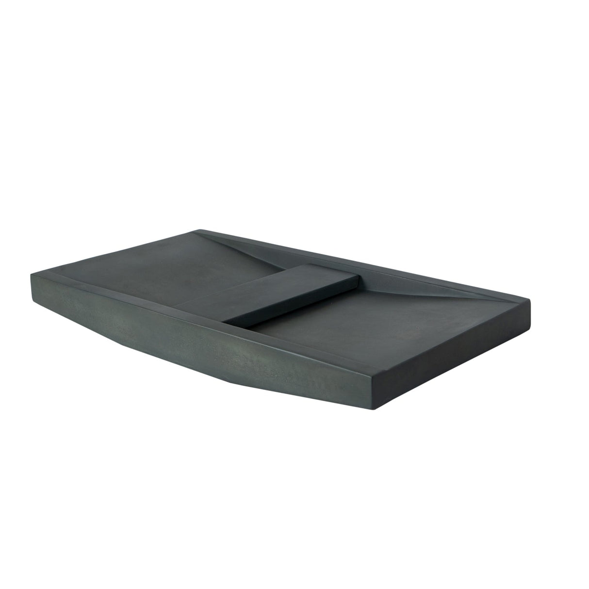 Lex 27" Concrete Double Bowl Vessel