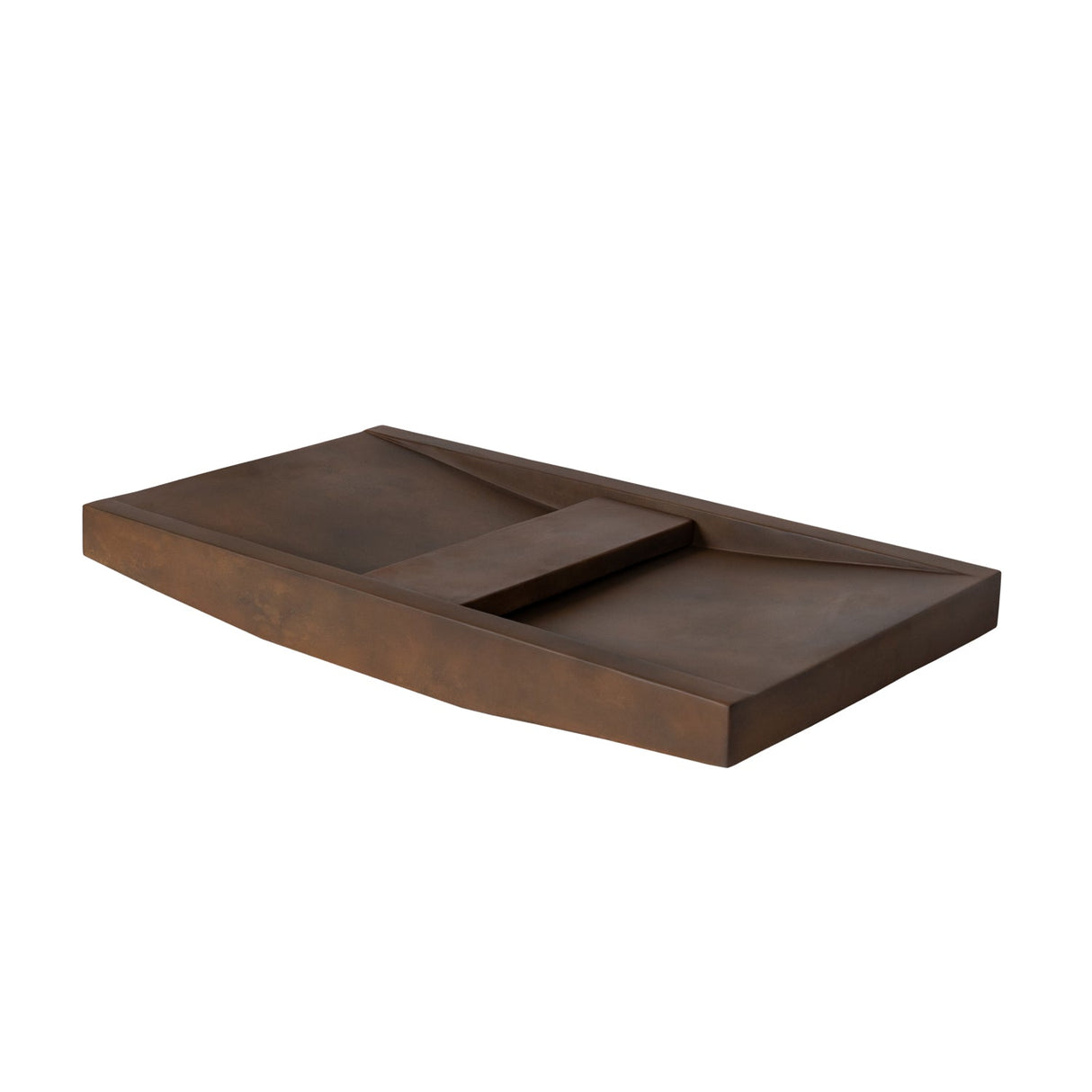 Lex 27" Concrete Double Bowl Vessel