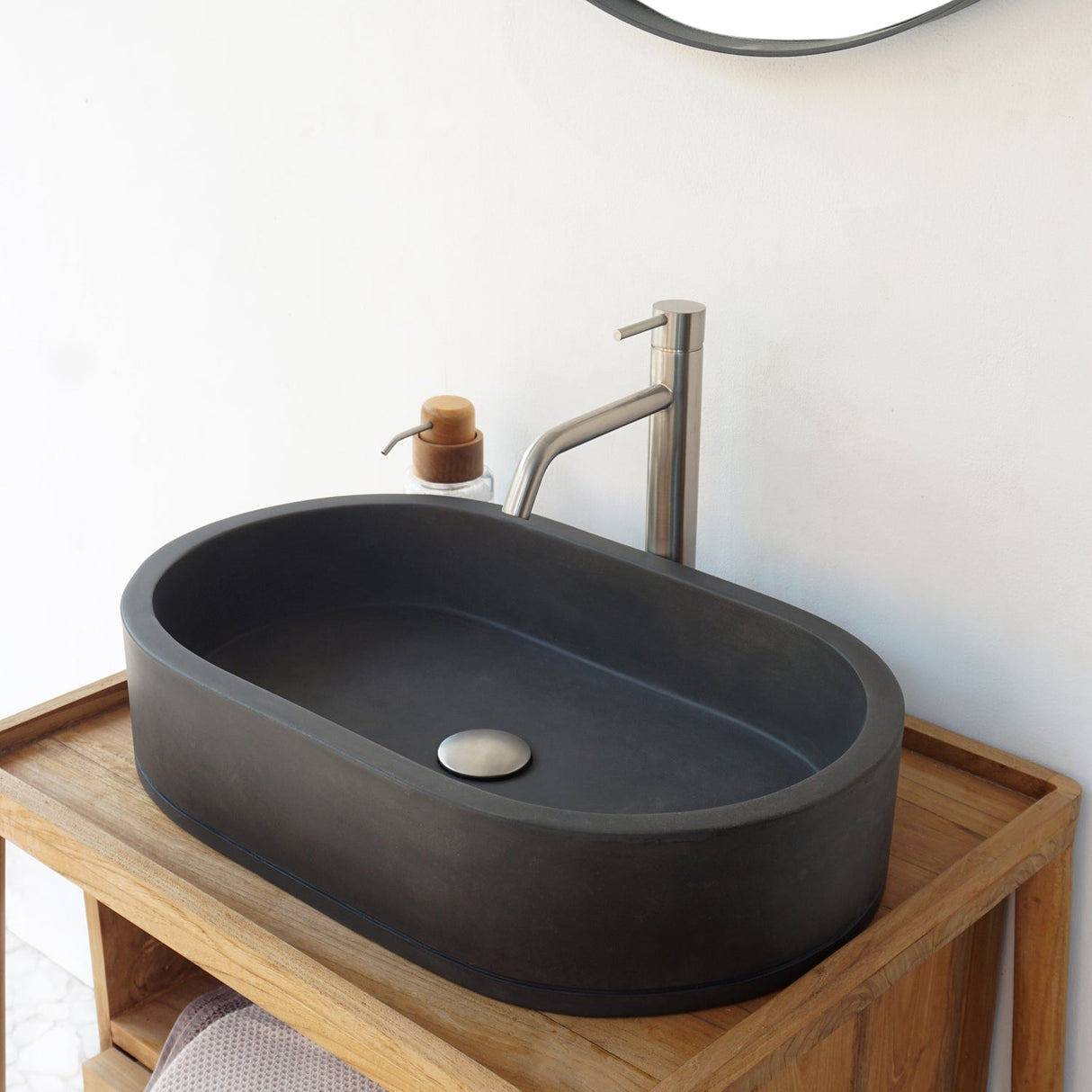 Uri Oval Concrete Vessel