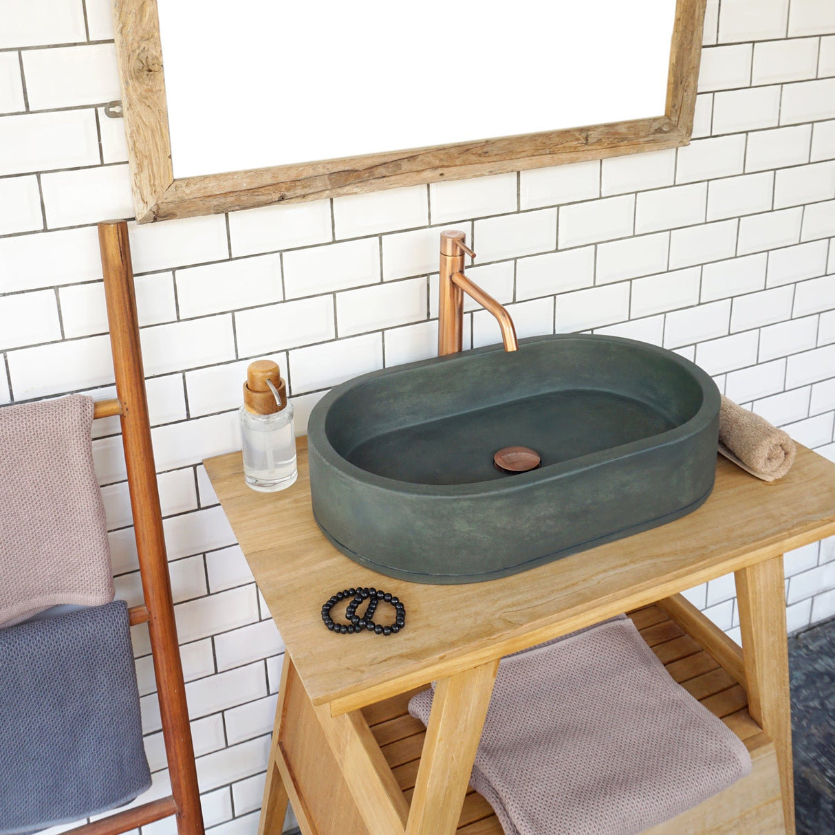 Uri Oval Concrete Vessel